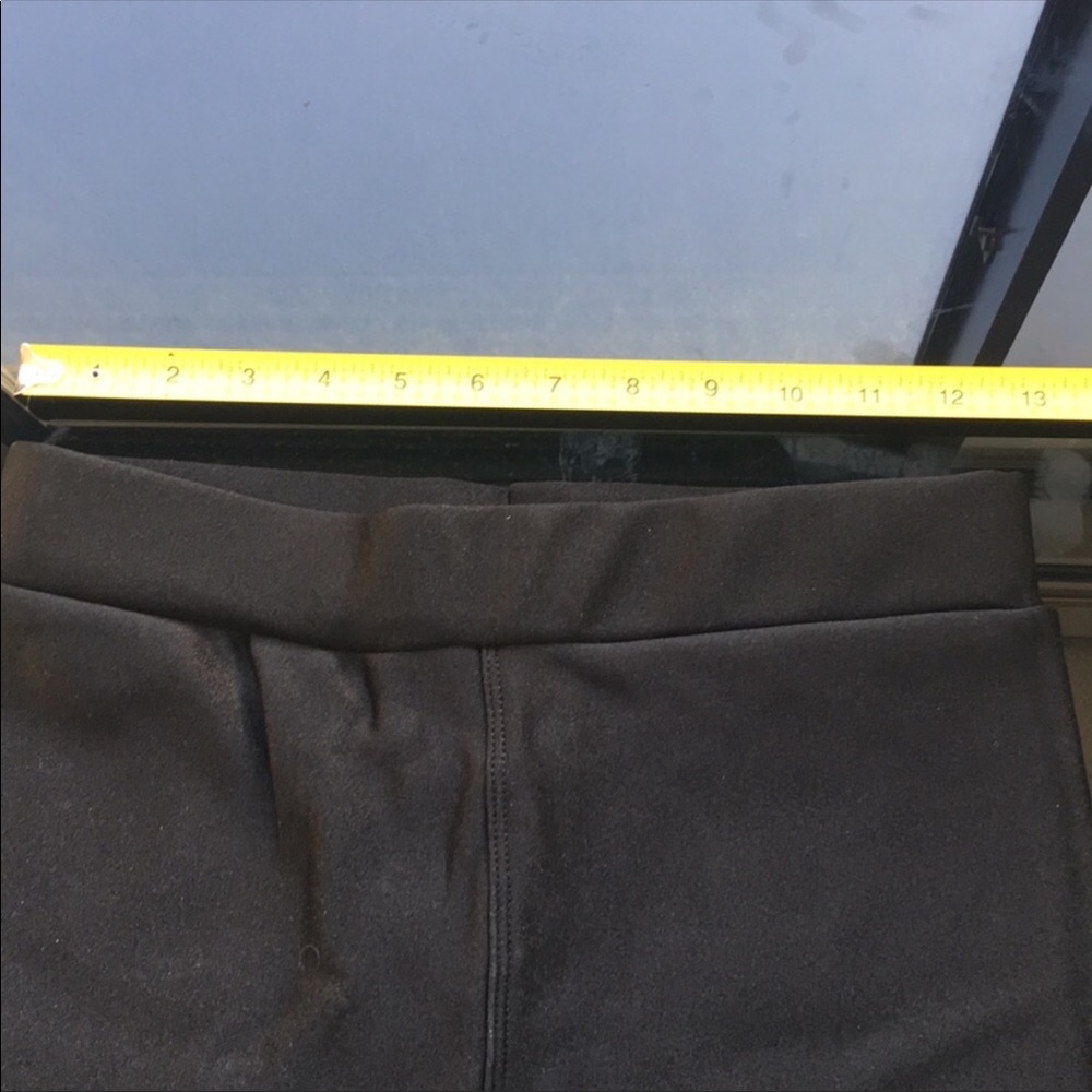sheene pleather leggings, fur lined less shiny black - Picture 1 of 3